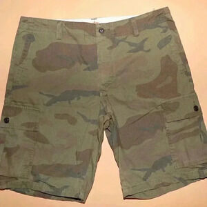 Dockers Men's Cargo Shorts Men Size 36 Camouflage‎ 100% Cotton Casual Outdoor